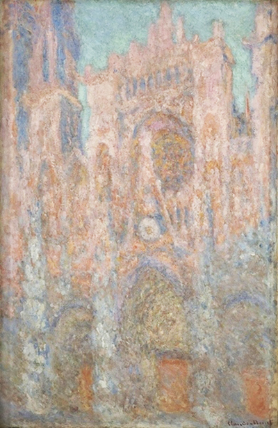 Rouen Cathedral, Red, Sunlight Claude Monet